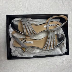 Nina Women's Elegant Silver Heels